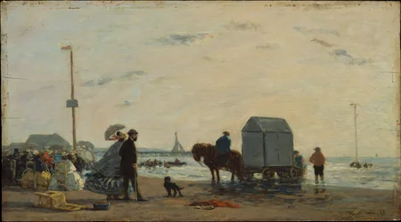 Sur la plage de Trouville