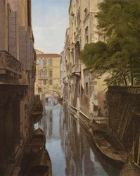 Un coin isolé de Venise, Italie