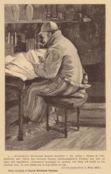 Alexander Kielland, auteur norvégien (gravure)