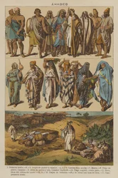 Arabes (lithographie en couleur)