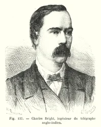 Charles Bright, ingénieur du télégraphe anglo-indien