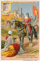 Cid Campeador, carte Liebig, début du 20e siècle (chromo)