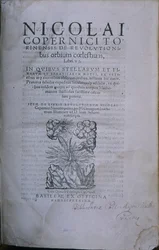 Frontispice de la deuxième édition de De Revolutionibus Orbium Coelestium par Nicolas Copernic
