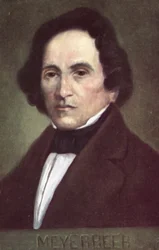 Giacomo Meyerbeer, compositeur allemand (lithographie couleur)