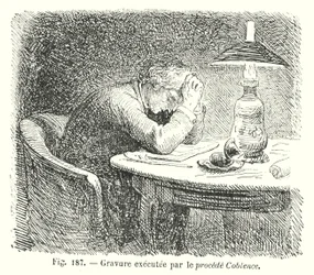 Gravure exécutée par le procédé Coblence