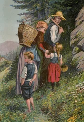 Contes de Grimms : Hansel et Grethel (chromolitho)