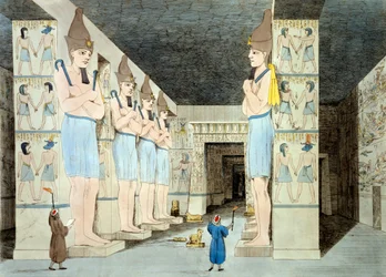 Intérieur du temple de Ramsès à Abou Simbel