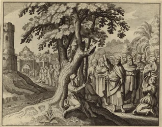 Jésus-Christ et Zachée le collecteur d