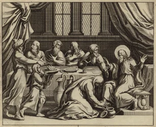 Jésus-Christ oint par une femme pécheresse chez Simon le Pharisien