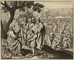 Jésus Christ nourrissant les cinq mille