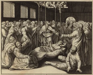 Jésus-Christ guérissant un homme paralysé