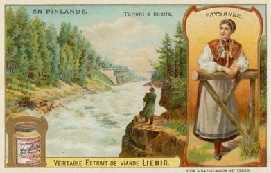 Paysanne et cascade de Lmatra