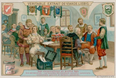Les guildes des bouchers, tanneurs, savonniers, cordonniers, gantiers et barbiers se rassemblent