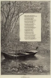 Le repaire du martin-pêcheur (gravure)