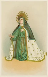 Vierge Marie (chromolitho)