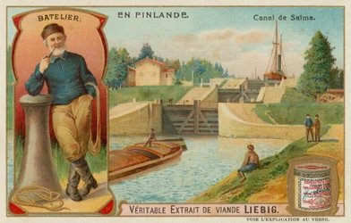 Batelier et canal de Saimaa