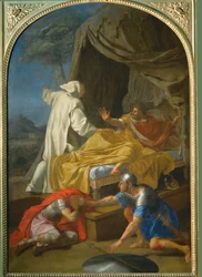 Apparition de Saint Bruno au Comte Roger - Saint Bruno appears to Count Roger ...