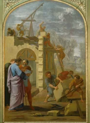 Saint Bruno fait construire le monastere - Saint Bruno ordonne la construction du monastère ...