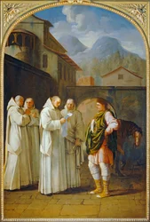 Saint Bruno recoit un messager du pape - Saint Bruno recevant un messager du pape. 1645-1648 ...