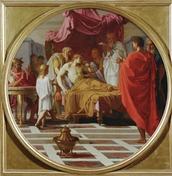 Alexandre le Grand et le médecin Philippe (huile sur toile)