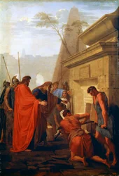 Darius le Grand ouvrant la tombe de Nitocris, 17e siècle