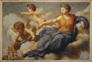 Junon dépose ses faveurs sur Carthage (peinture sur toile)