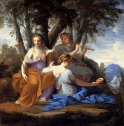 Les Muses Clio, Euterpe et Thalie