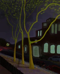 11th Street At Night, 2016 (dessiné à la main sur un iPad avec un Apple pencil)