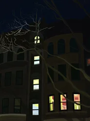8Th Avenue At Night (art numérique)