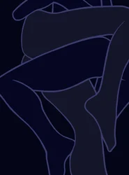 Jambes bleues, 2025 (art numérique)