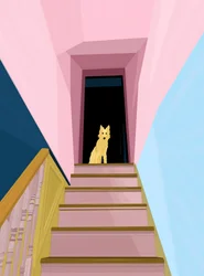 Chien au sommet d