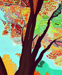 Lasdt Fall tree, 2018 (dessiné à la main sur un iPad avec un Apple pencil)