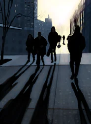 Trottoir de Manhattan (art numérique)