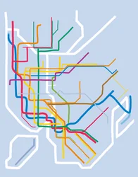 Métro de New York, 2025 (art numérique)