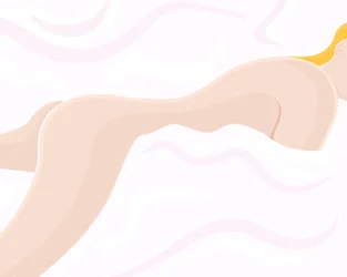 Nu sur le lit (art numérique)