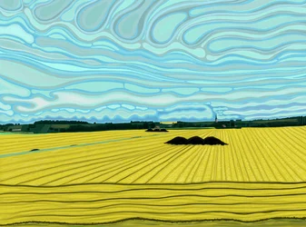Périphérie de Calais, France (art numérique)