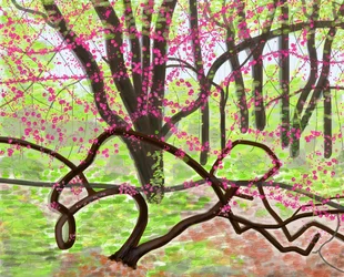 Prospect Park, printemps, 2017 (dessiné à la main sur un iPad avec un crayon Apple).