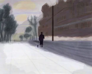 Prospect Park, West After Snow (art numérique)