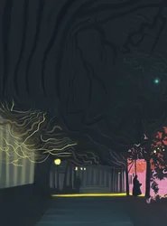 Trottoir, Prospect Park West, 6 heures du matin (art numérique)