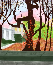 Spring In Prospect Park, 2016 (dessiné à la main sur un iPad avec un crayon Apple)