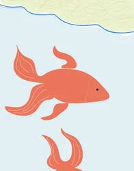 Two Goldfish In Bowl, 2015 (dessiné à la main sur un iPad avec un crayon Apple)