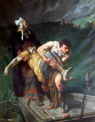Portant les morts, vers 1842-1896