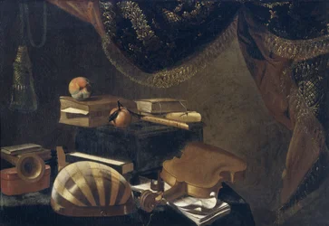 Nature morte avec instruments de musique