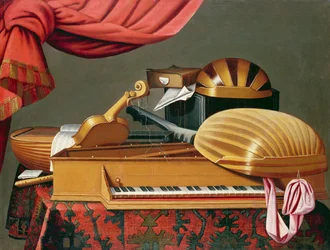 Nature morte avec instruments de musique