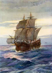 Illustration pour les jeunes pèlerins