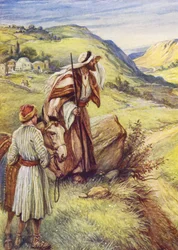 Le retour du fils prodigue (lithographie couleur)