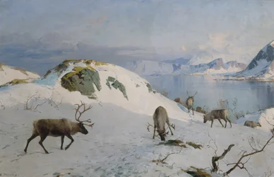 Renne au bord de la mer (peinture)
