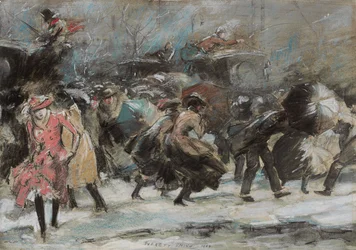 Tempête de neige à Broadway