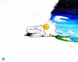 Un artiste crée un univers