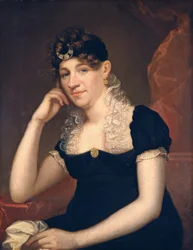 Maria Gansevoort Melvill (Mme Allan Melvill), vers 1815 (huile sur bois)